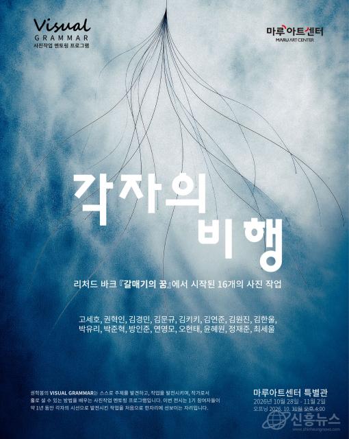 비주얼 그래머 제1기 그룹전 ‘각자의 비행’ 공식 포스터